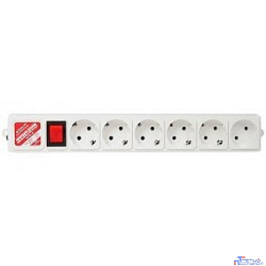 PowerCube Фильтр-удлинитель (SPG(5+1)-B-15), 6 розеток, 5м. 10А/ 2,2кВт, серый