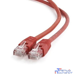 Cablexpert Патч-корд UTP PP6U-1M/R кат.6, 1м, литой, многожильный (красный)