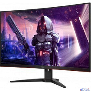 LCD AOC 31.5'' CQ32G2SE {VA 2560х1440 Curved 165Hz 300cd 178/178 3000:1 1ms D-Sub 2xHDMI DisplayPort 2x5W}