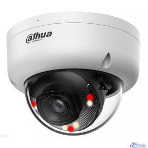 DAHUA DH-IPC-HDBW1439E1P-A-IL-0280B-S6 Уличная купольная IP-видеокамера 4Мп, 1/3” CMOS, объектив 2.8мм, ИК 30м,LED 30м, IP67 ,IK08, микрофон, металл, пластик