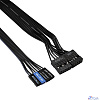 Exegate EX299373RUS Корпус Miditower ExeGate XP-401-UNS350 (ATX, БП UNS350 с вент. 12см, 2*USB, аудио, черный)