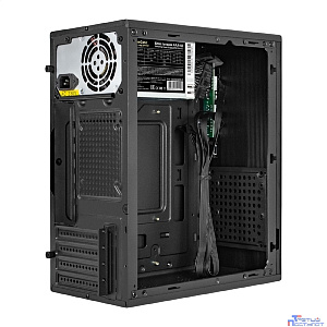 Exegate EX299079RUS Корпус Minitower ExeGate BAA-308MUC-AAA400 (mATX, БП AAA400 с вент. 8см, 1*USB+1*USB3.0+1*TypeC, HD Audio, черный)