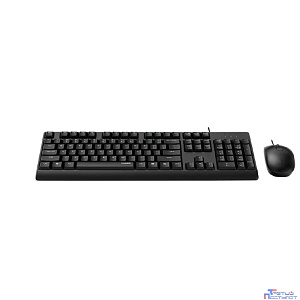 Клавиатура + мышь Rapoo X130PRO клав:черный мышь:черный, 1.5м, доп. защита от влаги