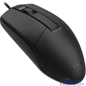 Мышь проводная A4Tech OP-335S black (USB, оптическая, 1200dpi, 3but, silent) (OP-335S)