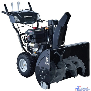 HYUNDAI [S 1176] Снегоуборщик { ICW360, 4-тактный, 11,0 л.с./358 см?, Фара и подогрев ручек, 5 вперед/2 назад, ручной/электро, 760 мм, подогрев карбюратора }