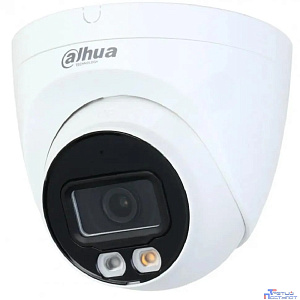 DAHUA DH-IPC-HDW2449TP-S-LED-0360B Уличная турельная IP-видеокамера FullColor 4Мп, 1/2.9” CMOS, объектив 3.6мм, видеоаналитика, микрофон, LED 30м, IP67, металл/пластик