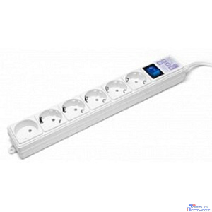 PowerCube Фильтр-удлинитель (SPG(5+1)-16B-3M) 6 розеток, 3м,16А/3,5кВт, белый