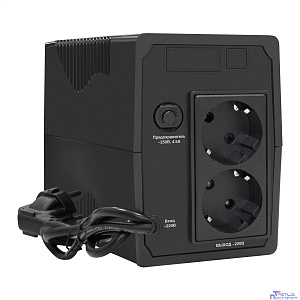 Exegate EP285601RUS ИБП ExeGate SpecialPro UNB-650.LED.AVR.EURO <650VA/360W, LED, AVR, 2 евророзетки, Black>