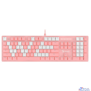 Клавиатура A4Tech Bloody B800 Dual Color механическая розовый/белый USB for gamer LED