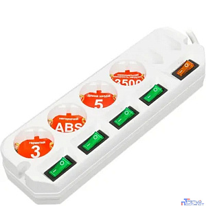 Удлинитель Most A16 6р/5м белый A16-BOX-Б 5М