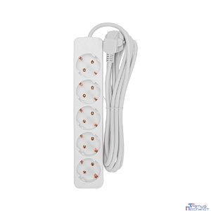 PROconnect (13-4212) Удлинитель 5 гнезд, 3м, 3х0,75мм?, с/з, белый