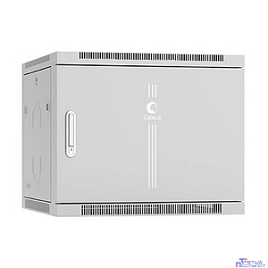 Cabeus SH-05F-9U60/60m Шкаф телекоммуникационный настенный 19" 9U 600x600x501mm (ШхГхВ) дверь металл, цвет серый (RAL 7035)