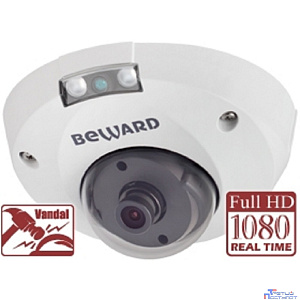 BEWARD B8182710DM Тип МПАК, 2 Мп, 1/2.8'' КМОП SONY Starvis, 0.002 лк (день)/0.001 лк (ночь), 2xWDR, Н.265/Н.264/MJPEG, 1920x1080, 25 к/с, объектив 2.8/3.6/6/8/12/16 мм на выбор