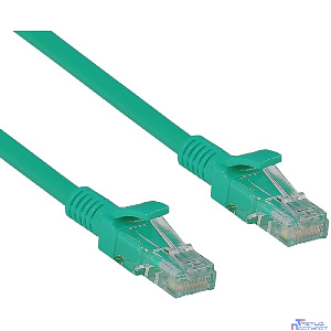 Exegate EX258665RUS Патч-корд UTP-RJ45-RJ45-5e-0,3M-GN, UTP, cat.5e, 0.3м, зеленый