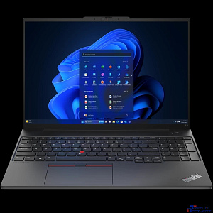 Lenovo ThinkPad E16 G2 [21M6S1F000] (КЛАВ.РУС.ГРАВ.) Black 16" {WUXGA Ryzen 7 7735U/16GB/512ГБ SSD/DOS/клавиатура с подсветкой/металл}
