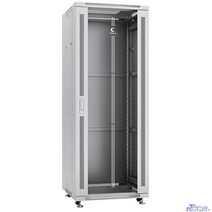 Cabeus SH-05C-37U60/100 Шкаф монтажный телекоммуникационный 19" напольный для распределительного и серверного оборудования 37U 600x1000x1833mm (ШхГхВ) передняя стеклянная и задняя сплошная металлическ