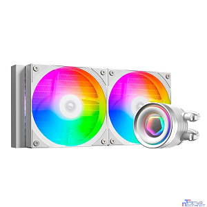 Система водяного охлаждения ID-Cooling FX240 Inf ARGB  WHITE Soc-AM5/AM4/1200/1700/1851 белый 4-pin 27.2dB Al+Cu 300W Ret