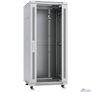 Cabeus SH-05C-27U60/60 Шкаф монтажный телекоммуникационный 19" напольный для распределительного и серверного оборудования 27U 600x600x1388mm (ШхГхВ) передняя стеклянная и задняя сплошная металлическая
