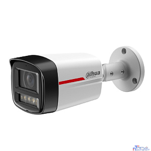DAHUA DH-IPC-HFW2449TLP-S-LED-0600B-PRO Уличная цилиндрическая IP-видеокамера WizColor 4Мп, 1/1.8” CMOS, объектив 6мм, видеоаналитика, микрофон, LED 50м, IP67, металл