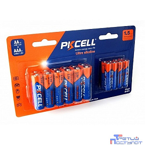 PKCELL LR6(12)+LR03(8) (8 шт + 12 шт в уп-ке)