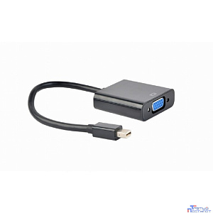 Cablexpert Переходник miniDisplayPort - VGA, 20M/15F, длина 10см, черный, пакет (A-mDPM-VGAF-02)