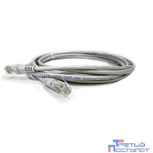 Патч-корд Lanmaster UTP LAN-PC45/U5E-2.0-GY вилка RJ-45-вилка RJ-45 кат.5е 2м серый LSZH