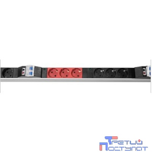 REM Верт блок розеток Rem-3x32, 3 фазы 32A, 6 авт, инд, 18 S, 1420 мм, вх IEC 309, шнур 3 м (R-3x32-18S-A-I-1420-3-3PN)