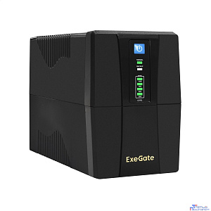 Exegate EP285604RUS ИБП ExeGate SpecialPro UNB-800.LED.AVR.2SH.RJ.USB <800VA/480W, LED, AVR, 2*Schuko, RJ45/11, USB, Black