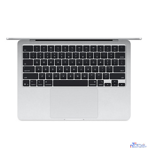 Apple MacBook Air 13-inch 2025 [MW0X3] (КЛАВ.РУС.ГРАВ.) Silver 13.6" Liquid Retina {(2560x1600) M4 10C CPU 10C GPU/16GB/512GB SSD/рекоменд.переходник 11007065} (A3240)