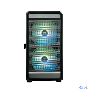 Корпус XASTRA  A303M 3ARGB-C6 Black mATX/Mesh/ tempered glass / 2x140mm + 1x120mm ARGB PWM fans/Argb+PWM HUB 6port/ Door/  A303M-2FC14A-1FC12A-C6-D