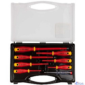 STAYER Набор "PROFI" "ELECTRO": Отвертки диэлектрические, тестер, 100-250В, Cr-V, 8шт [25145-H8_z01]