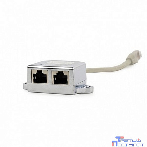 Cablexpert NCA-SP-02 Разветвитель NCA-SP-02 FTP 1 порт RJ45 (T568A/T568B) -> 2 порта RJ45 10/100 BASE-T