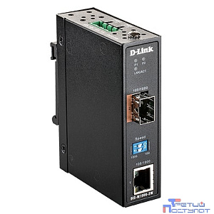 D-Link DIS-M100G-SW/A1A Промышленный медиаконвертер с 1 портом 100/1000Base-T и 1 портом 100/1000Base-X SFP