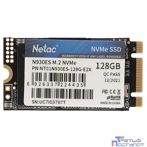 Накопитель SSD Netac M.2 2242 N930ES NVMe PCIe 128GB NT01N930ES-128G-E2X