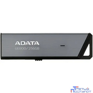 A-DATA Flash Drive 256GB USB (Type-C) A-Data UE800 USB3.2 серебристый [aeli-ue800-256g-csg]