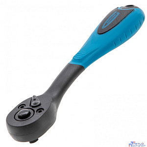 GROSS Ключ-трещотка 1/4", 72 зуба, Comfort, с быстрым сбросом, CrV, 2-х комп. рукоятка [14086]