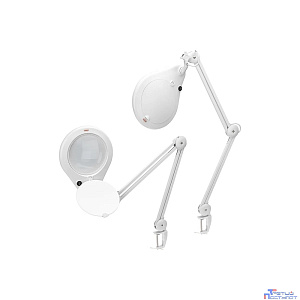 Rexant 31-0503 Лупа на струбцине , круглая, 5D, с подсветкой 108 LED, белая