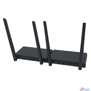 ORIENT VE058, WiFi HDMI KVM extender (Tx+Rx), HDMI+USB беспроводной удлинитель до 150 м, HDMI 2.0, 4K@60Hz, HDCP2.2, передача ИК сигнала (датчики в комплекте), (33253)