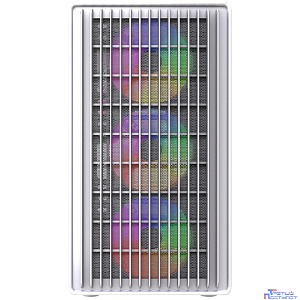 Powercase Корпус Mistral Micro C4W ARGB, Tempered Glass, 4x 120mm ARGB PWM Fan, белый, mATX  (CMMCW-A4)