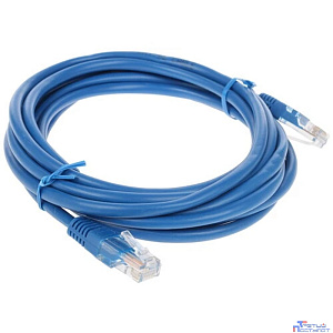 Gembird/Cablexpert Патч-корд UTP 5e, 3м, литой, многожильный, синий (PP12-3M/B)