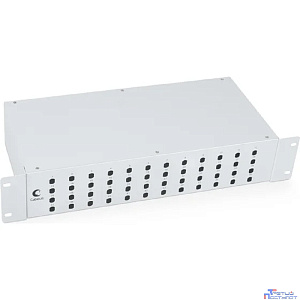Cabeus FO-19-48ST Кросс бокс оптический 19" на 48 ST(FC) со сплайс-кассетой и КДЗС (без пигтейлов и проходных адаптеров)