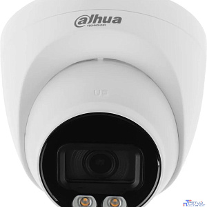 DAHUA DH-IPC-HDW2449TP-S-LED-0280B Уличная турельная IP-видеокамера FullColor 4Мп, 1/2.9” CMOS, объектив 2.8мм, видеоаналитика, микрофон, LED 30м, IP67, металл/пластик