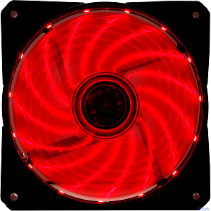 Вентилятор Digma DFAN-LED-RED RGB 120мм черный 3-pin 4-pin (Molex)Ret