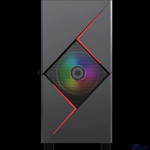 GameMax Корпус Cyclops BR без БП (Midi Tower, ATX, Черно-красн.,1*USB2.0 + 1*USB3.0, 2*120мм)
