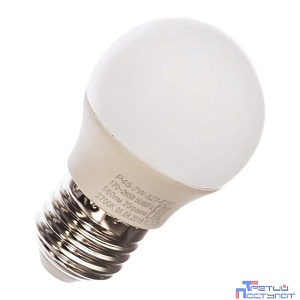 ЭРА Б0020550 Лампочка светодиодная STD LED P45-7W-827-E27 E27 / Е27 7Вт шар теплый белый свет