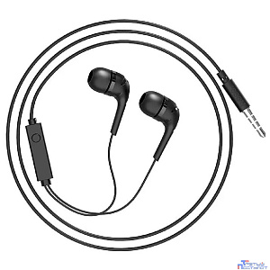 HOCO M40/ Наушники + микрофон/ Многофункциональная кнопка/ 1.2м/ 3.5 mm jack/ Black
