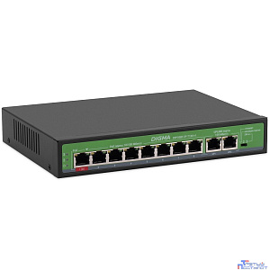 Digma DSP208F-2F-T120 Коммутатор V1 (L2) 10х100Мбит/с 8PoE 8PoE+ 120W неуправляемый