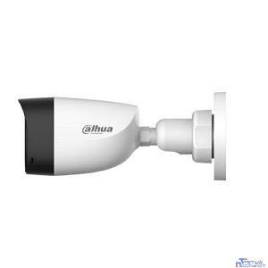 DAHUA DH-HAC-HFW1500CLP-IL-A-0280B-S2 Уличная цилиндрическая HDCVI-видеокамера с интеллектуальной двойной подсветкой 5Мп, объектив 2.8мм, ИК 20м, LED 20м, IP67, корпус: металл, быстрый монтаж