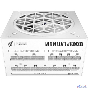 1STPLAYER NGDP Platinum 1000W White / ATX3.0, APFC, 80 PLUS Platinum, SR + LLC + DC-DC, 120mm fan, full modular / HA-1000BA3-WH