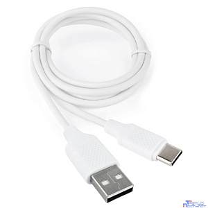 Cablexpert Кабель USB2.0 AM/Type-C, 3А, QC3.0, Mobile2, 1м, белый, коробка (CCB-USB2-AMCMO2-1MW)
